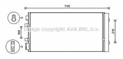 AVA QUALITY COOLING rt5483d -  Конденсатор, кондиционер